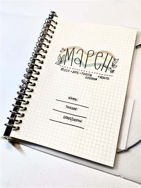 mapeh design for notebook|Top 10 mapeh notebook design ideas and inspiration .